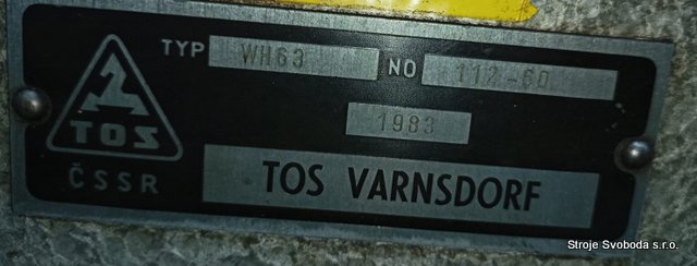 Vyvrtávačka vodorovná WH 63 (Vyvrtavacka vodorovna WH 63 - Horizontal Boring Machine WH 63 (4).JPG)